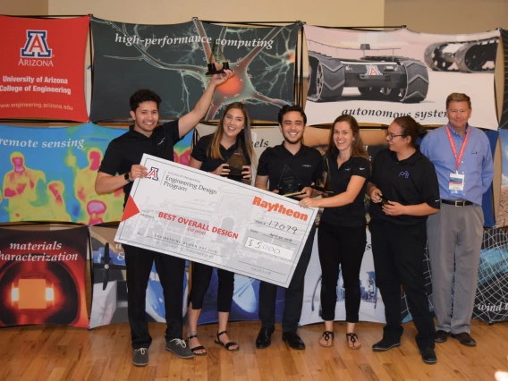 Winners of Raytheon Award for Best Overall Design