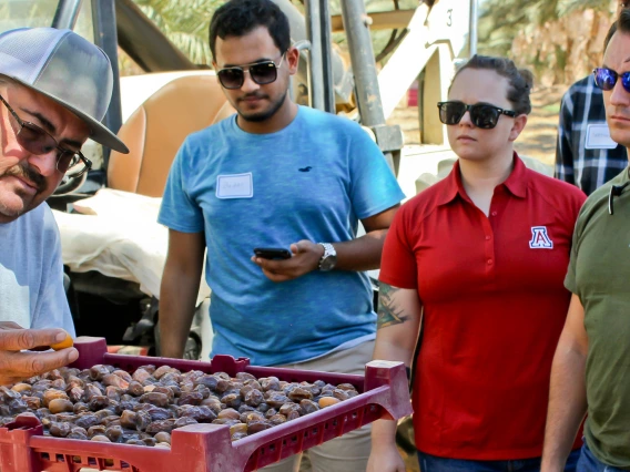 Students examine dates