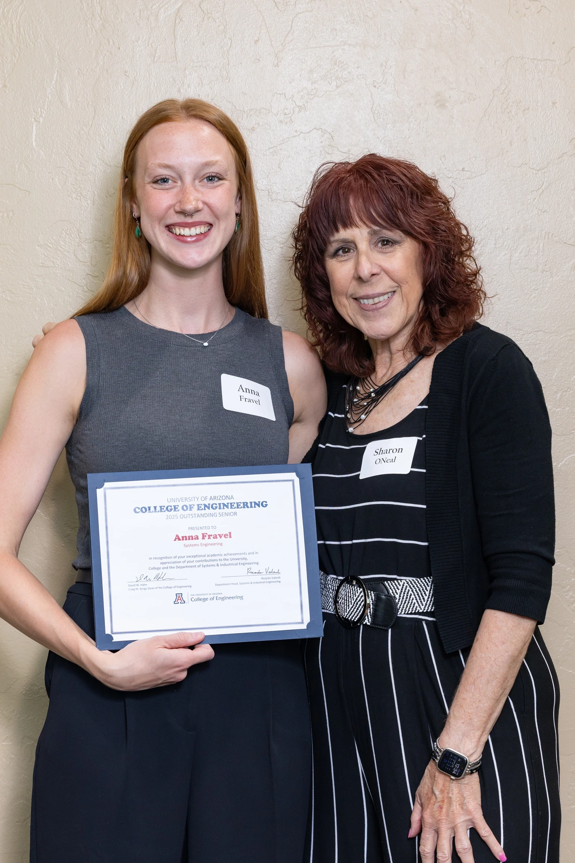 Anna Fravel, Sharon ONeal