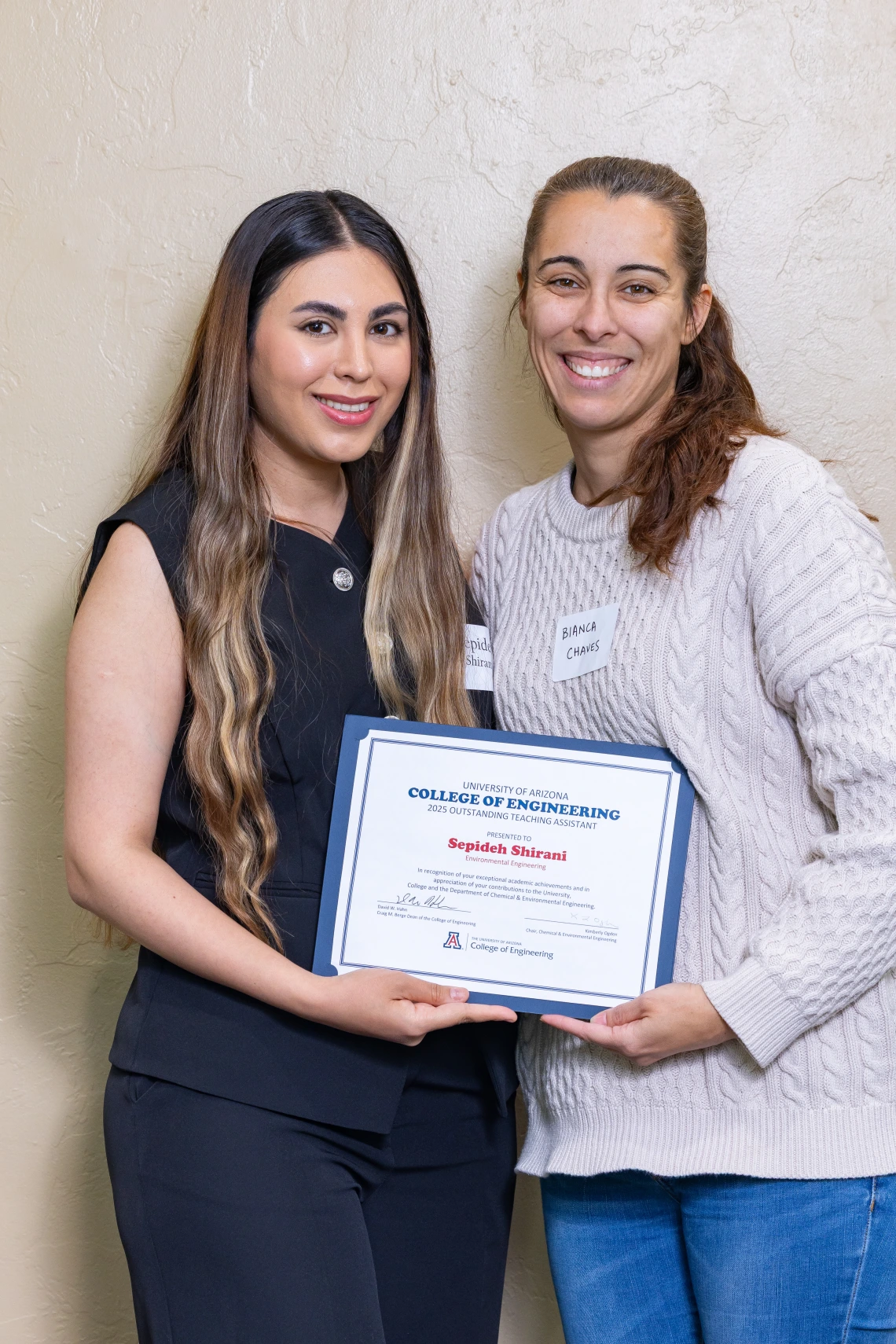 Sepideh Shirani, Bianca Miguel De Souza Chaves