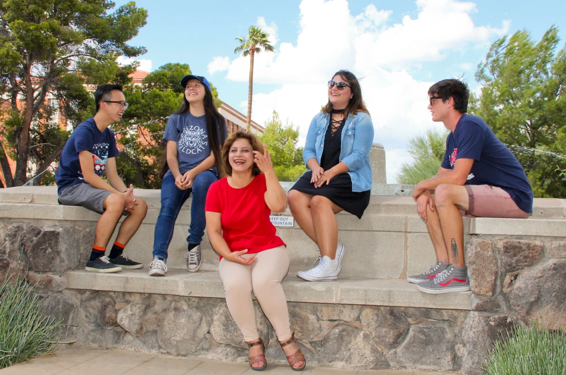 Diverse group of freshmen